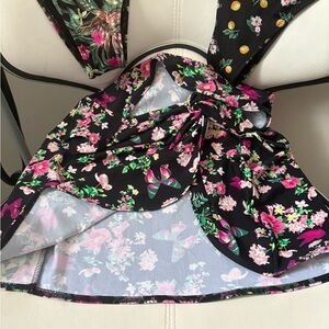 PINK Victoria's Secret Floral Swimwear - Black and Pink